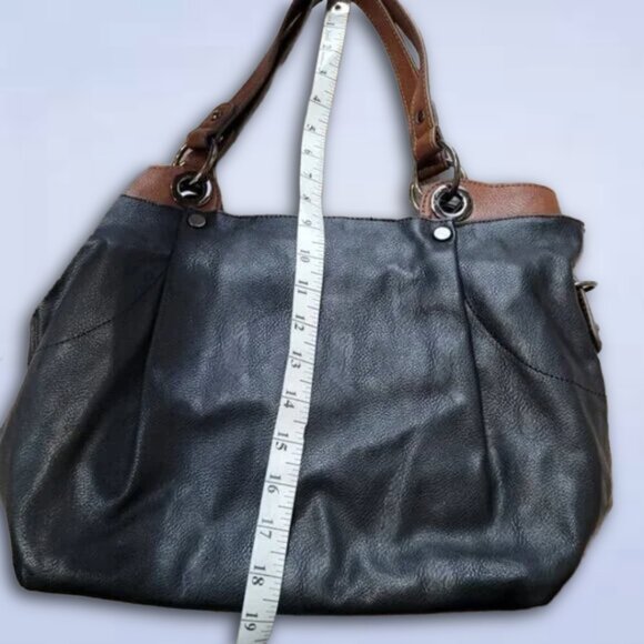 Clarks Black and Brown Leather Purse‎ with Removable Clutch - Picture 5 of 15
